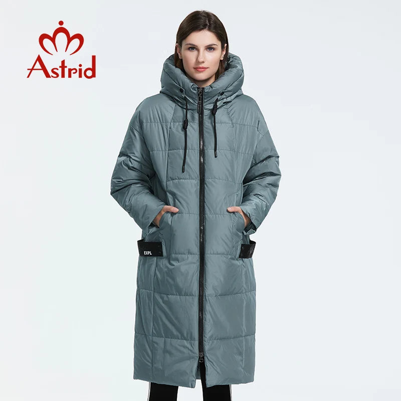 Astrid-Chaqueta de plumón para mujer, ropa holgada, prendas de vestir exteriores de calidad con capucha, abrigo de invierno de estilo moderno, AR-7038, novedad de invierno de 2022