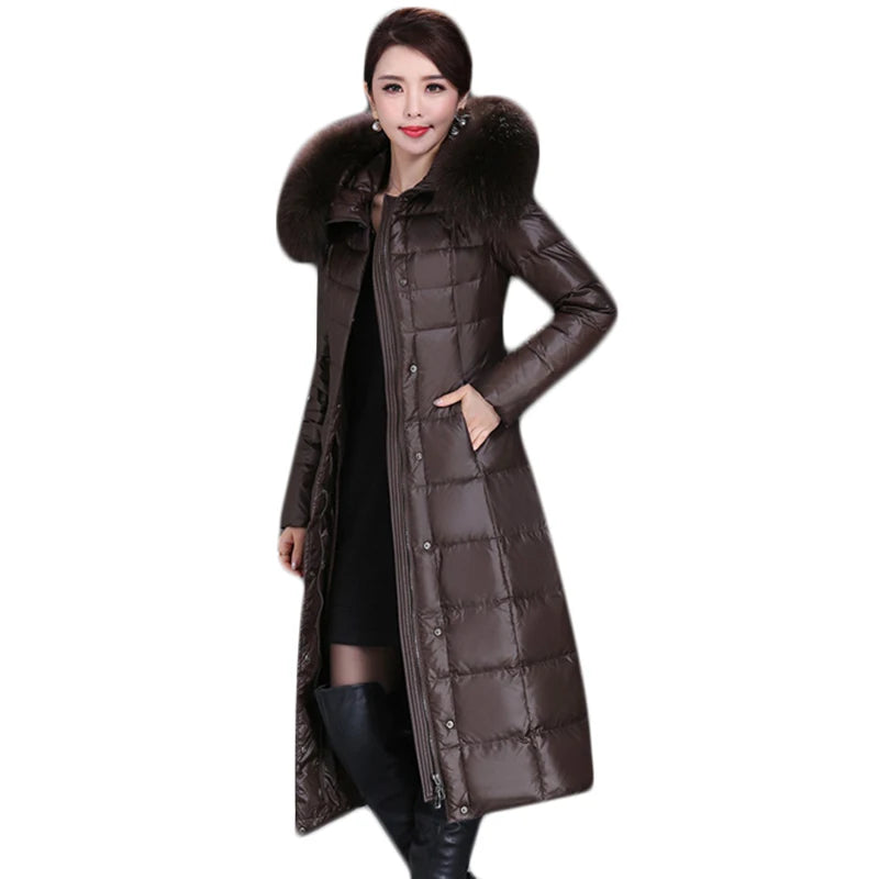 Duck Down Jacket Women Coat Winter Parka Warm Cloths High Quality Long Overcoat Thick Plus Size Outerwear Clothing Free Shipping