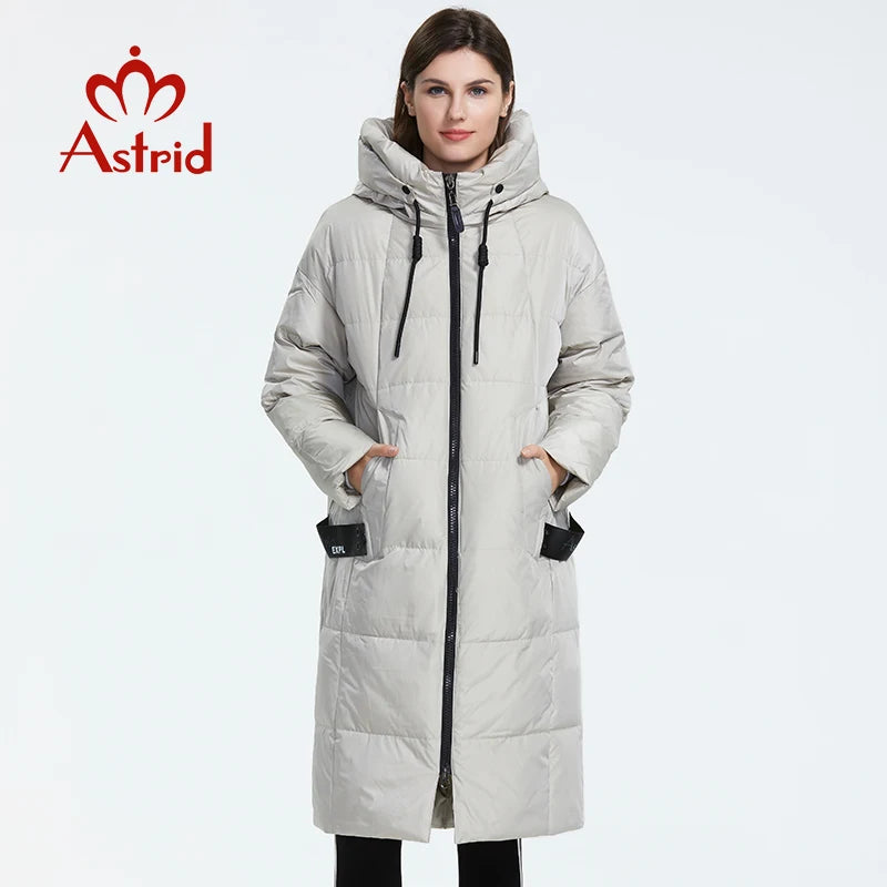 Astrid-Chaqueta de plumón para mujer, ropa holgada, prendas de vestir exteriores de calidad con capucha, abrigo de invierno de estilo moderno, AR-7038, novedad de invierno de 2022