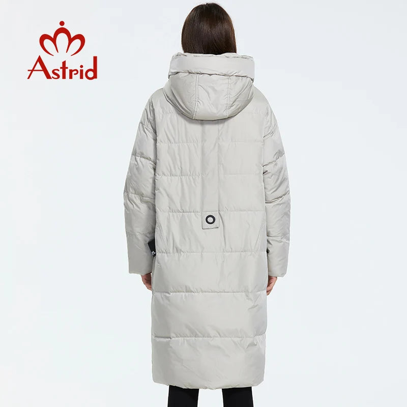 Astrid 2022 hiver nouveauté doudoune femmes vêtements amples vêtements d'extérieur qualité avec une capuche style de mode manteau d'hiver AR-7038