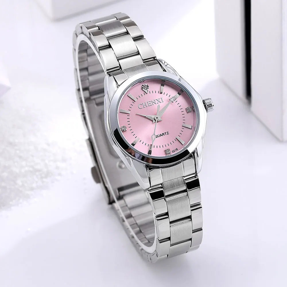 6 couleurs CHENXI marque montre de luxe femmes décontracté montre étanche femmes mode robe strass montre-bracelet CX021B