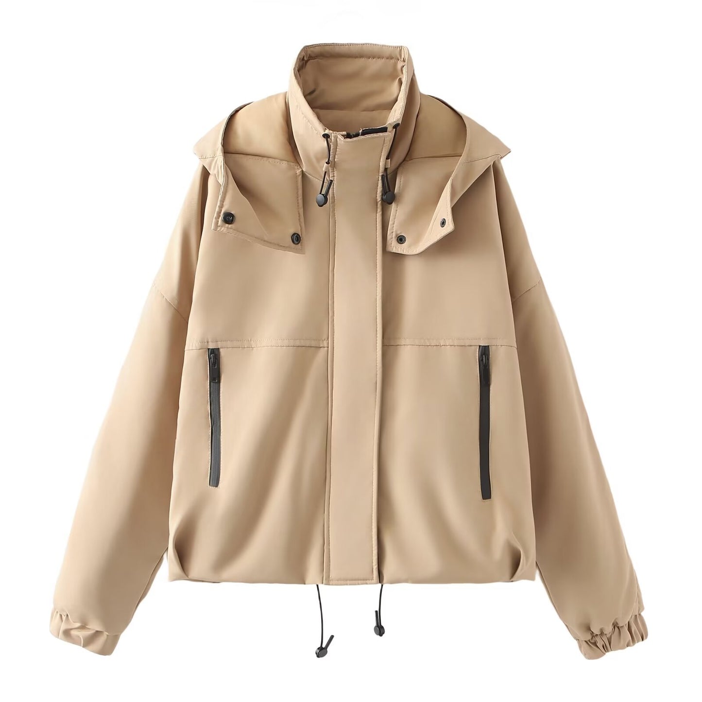 Women Clothing Street Casual Hooded Jacket