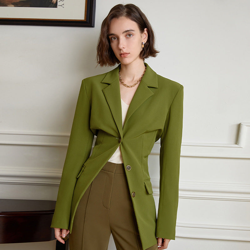 Blazer Design pour femmes, haut de niche de bureau, printemps