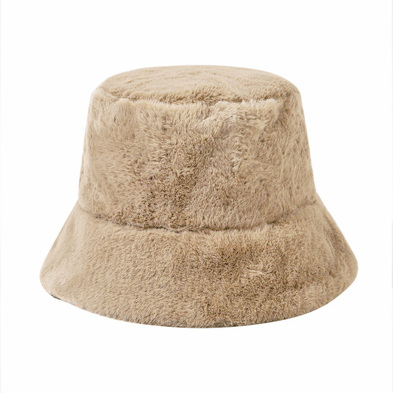 Bucket Hat Women Autumn Winter Day Hat Warm Thickened Bucket Hat Tide