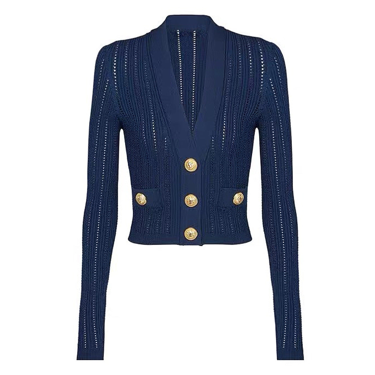 Cardigan en laine pour femme, veste classique de haute qualité, tricot, printemps-automne