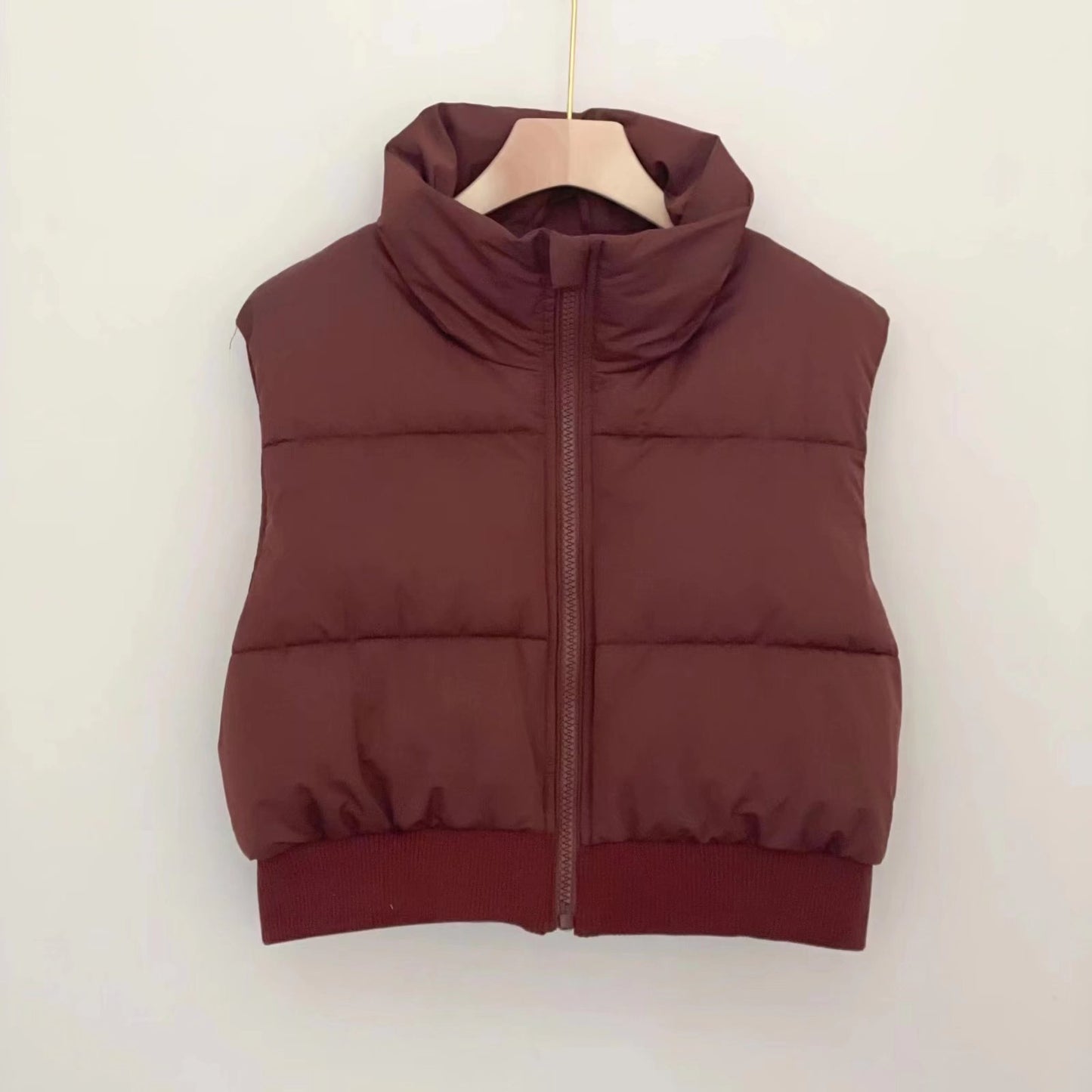 Summer Women Clothing Street City Casual Cotton Padded Jacket Vest