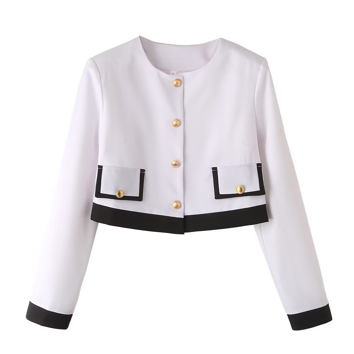 Ensemble blazer court trois pièces pour femme, vêtements d'automne