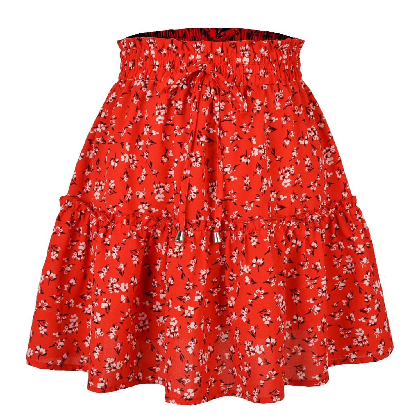 Femme taille haute mode imprimé petit motif fleuri