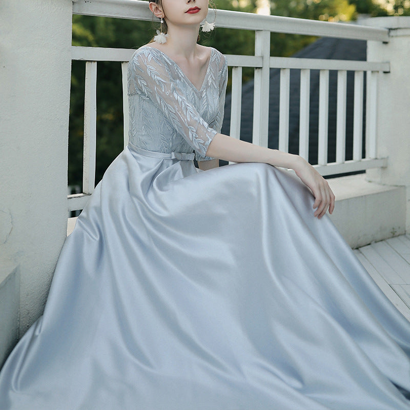 Vestido de noche elegante para fiesta de banquete para mujer