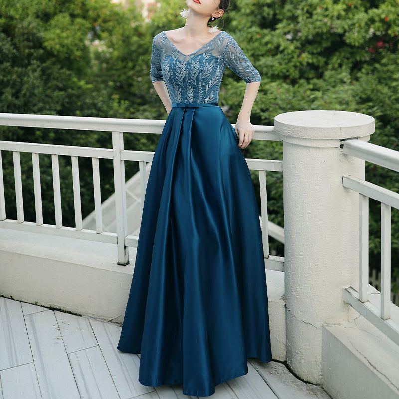 Vestido de noche elegante para fiesta de banquete para mujer