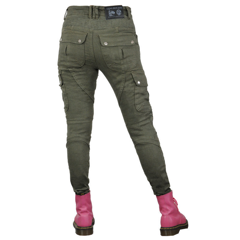 Jeans moto femme résistant aux chutes