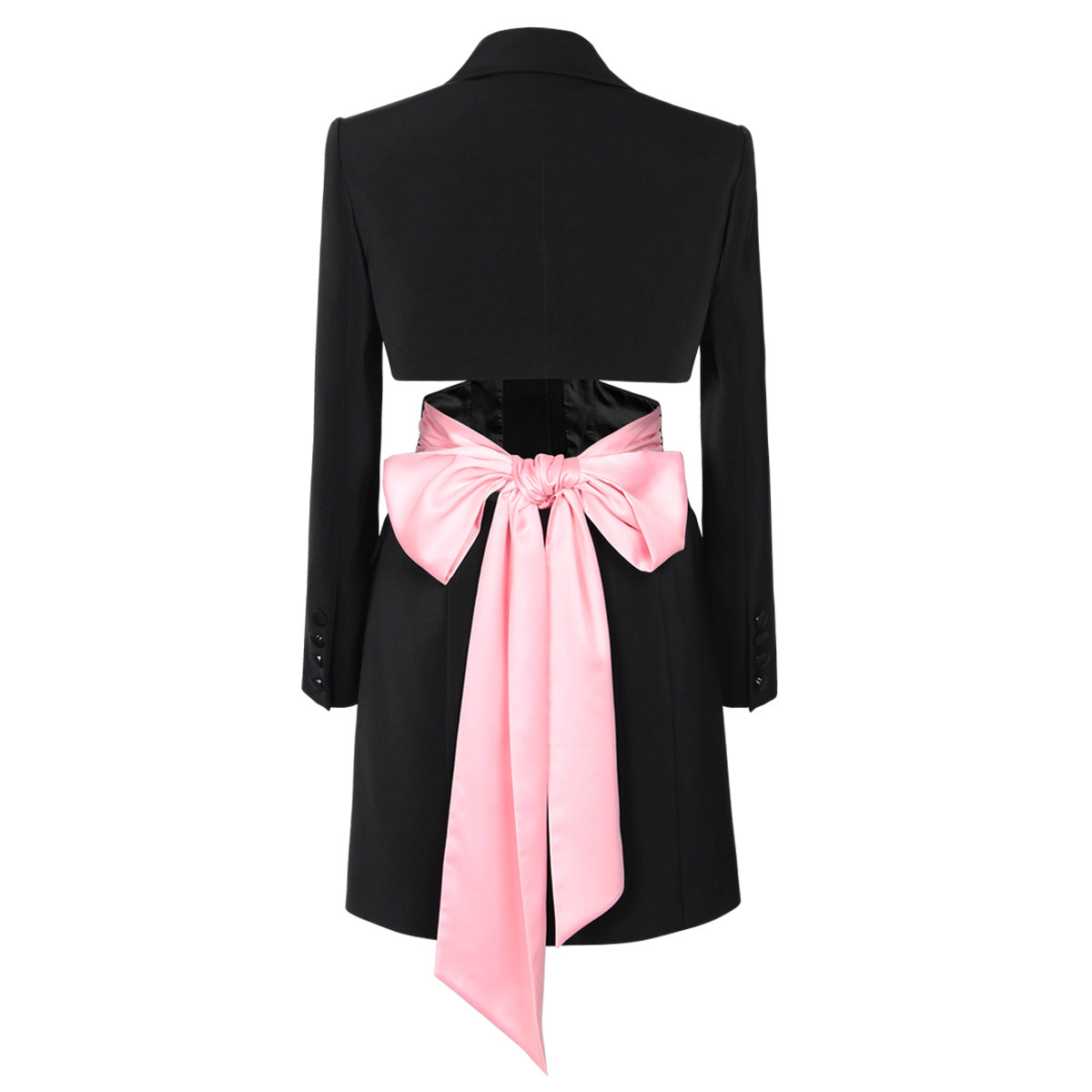 Primavera Otoño Avanzado Slim Recortado Traje Manga Larga Oficina Mujer Negocios Blazer Vestido