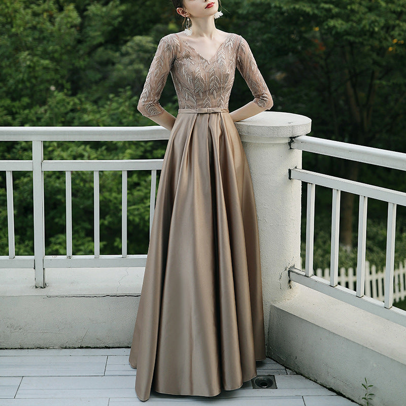 Vestido de noche elegante para fiesta de banquete para mujer