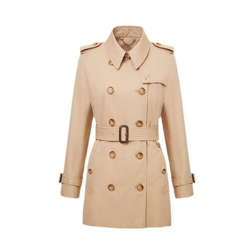 Element Trench Coat for Women Mid Length Fried Street Small British Spring Autumn Coat Women