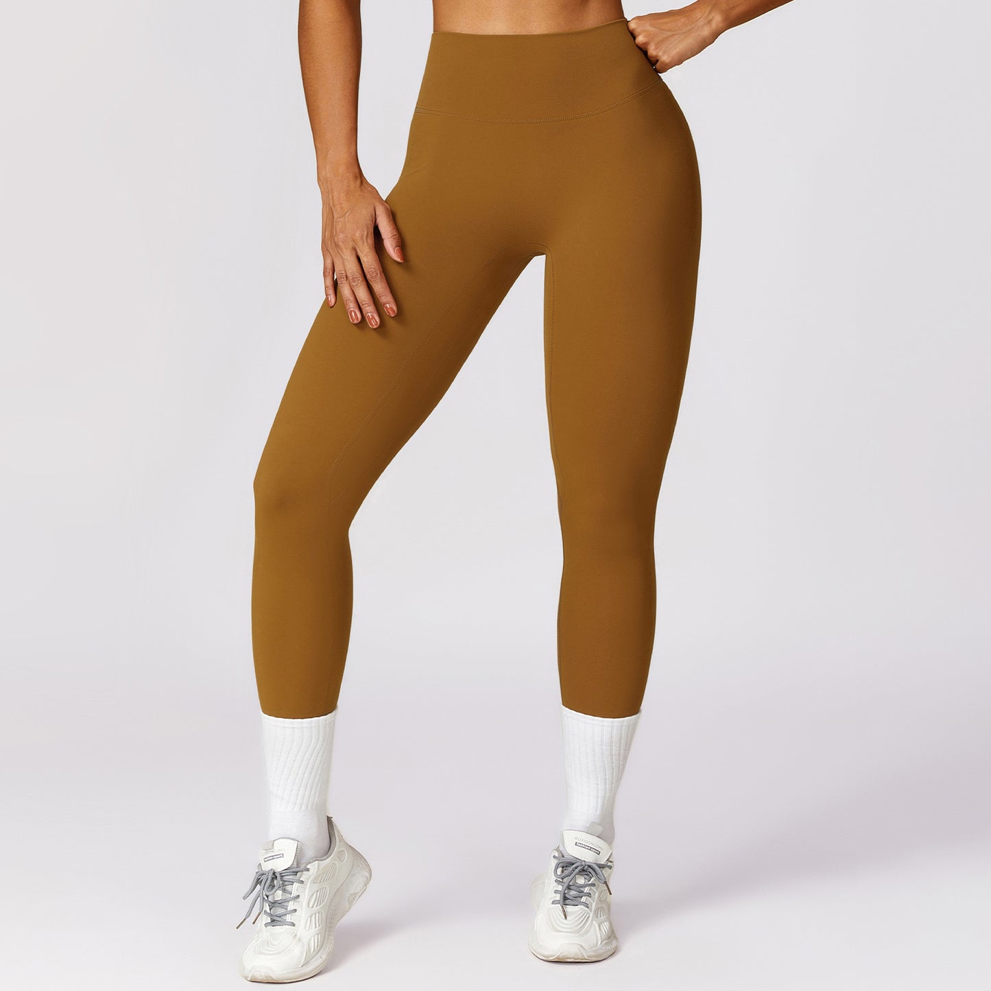 Zechuang pantalon de yoga skinny à séchage rapide, ventre brossé