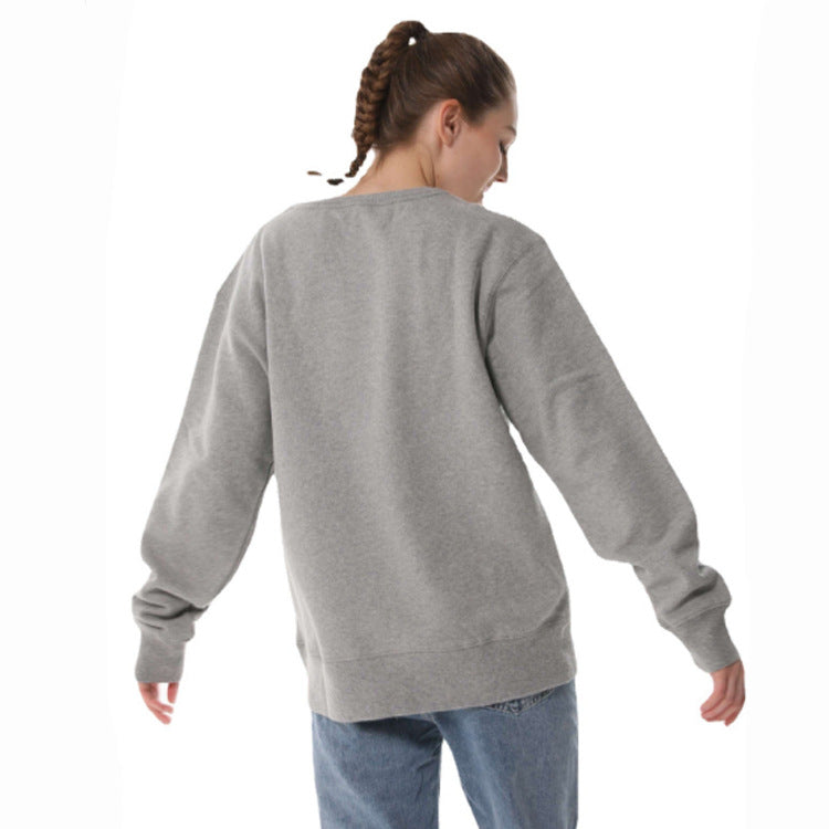 Velcro Pullover Brushed Loose Sweatshirt Men And Women