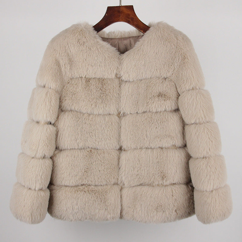 Women's Fox Faux Fur Coat