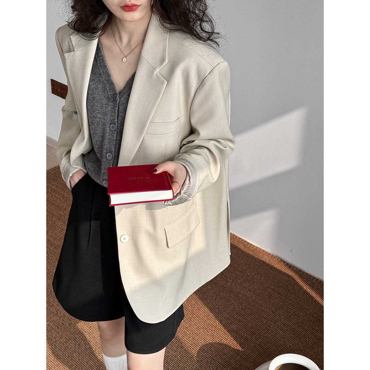 Spring High Grade Blazer Women Profile Casual Blazers