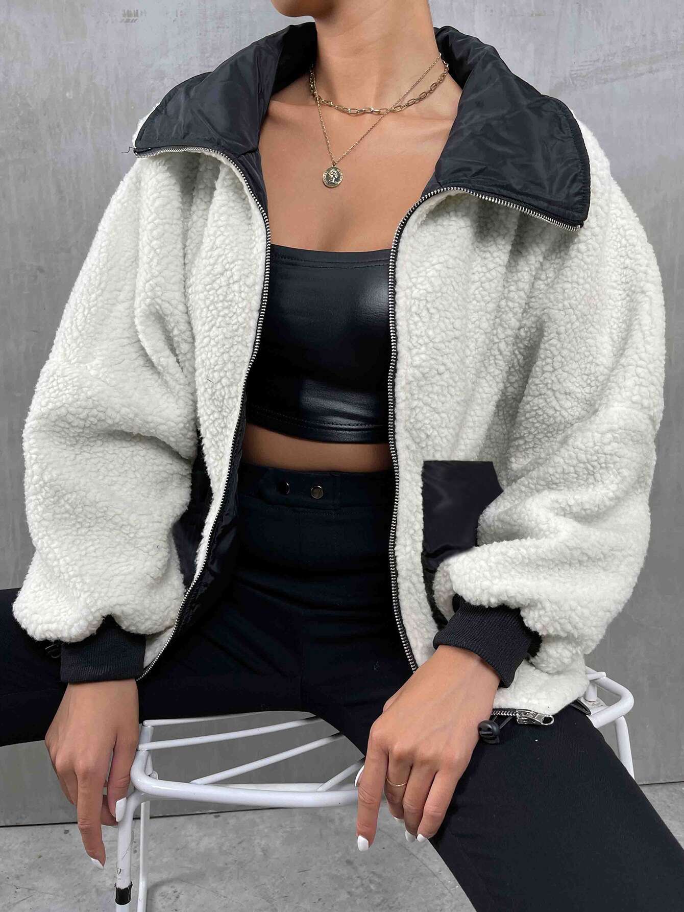 Women Zipper Cardigan Sweater Autumn Winter Women Clothing Knitted Jacket Coat Top