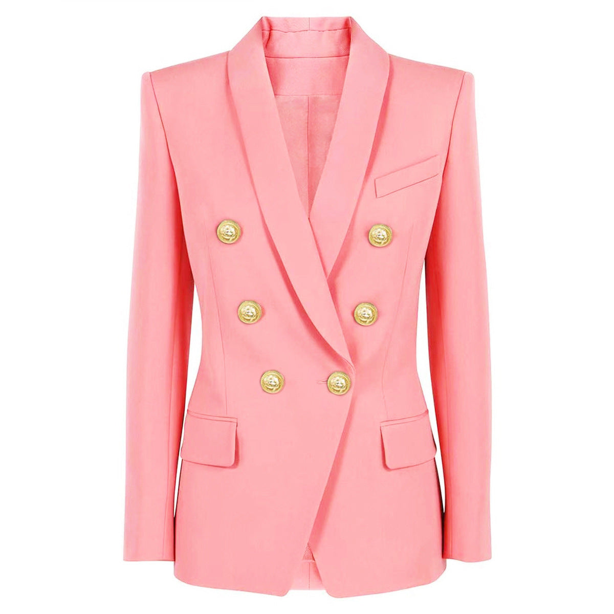 Primavera otoño mujeres avanzadas clásico verde fruta cuello Blazer alta calidad