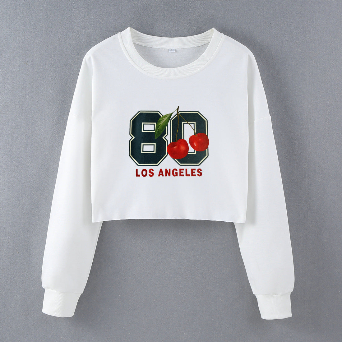 Street Internet Influencer Fashionmonger 80 Letters Sexy Women Top Short Long Sleeve