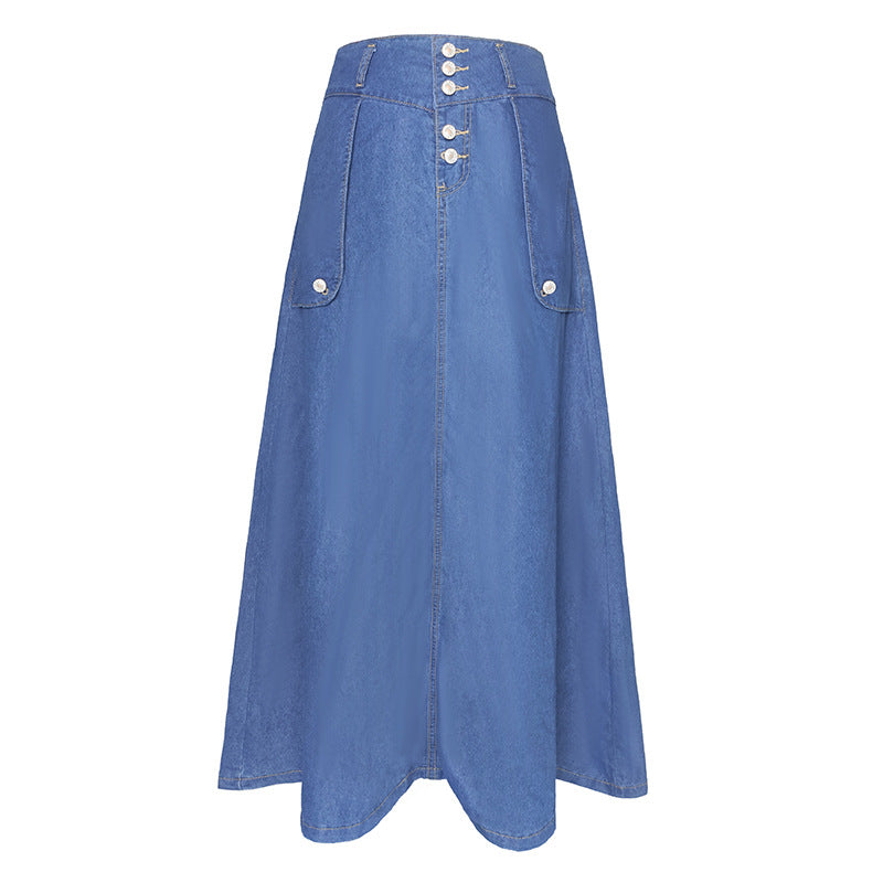 Women Clothing Skirt Loose Overknee Skirt Casual