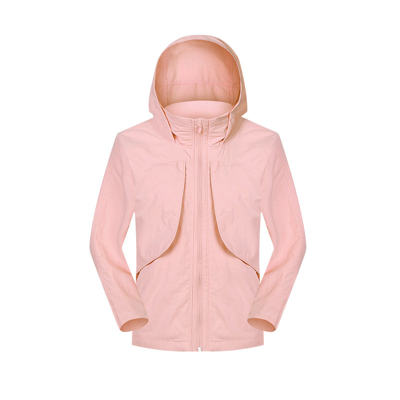 Gran marca mismo tejido a prueba de viento abrigo con capucha a prueba de lluvia mujeres SBS cremallera transpirable Chaqueta con funda suave otoño