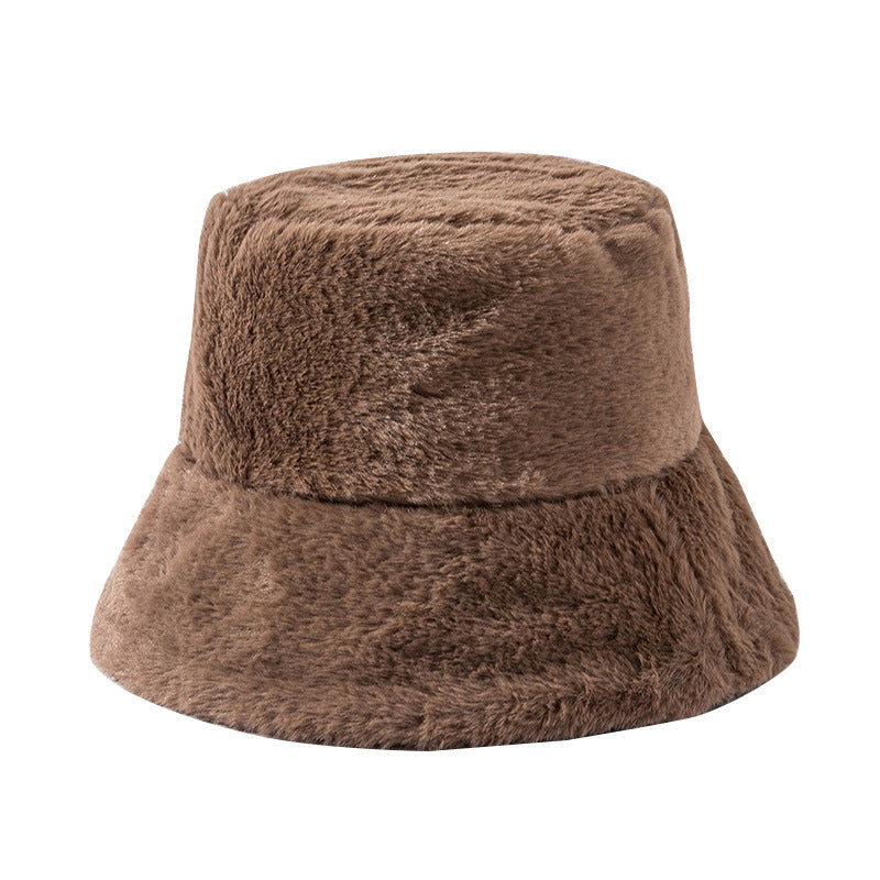 Bucket Hat Women Autumn Winter Day Hat Warm Thickened Bucket Hat Tide