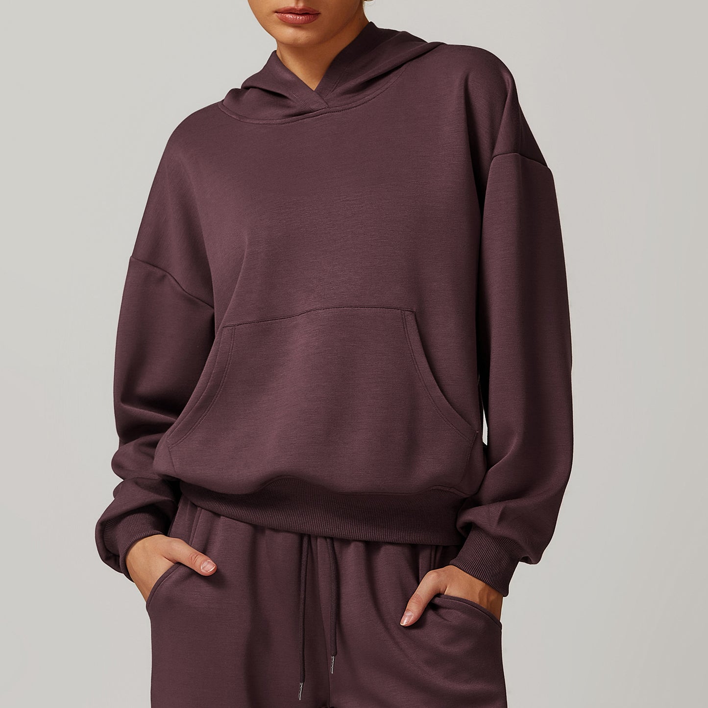 Sweat à capuche à manches longues pour femme, décontracté, à la mode, ample, assorti, automne et hiver