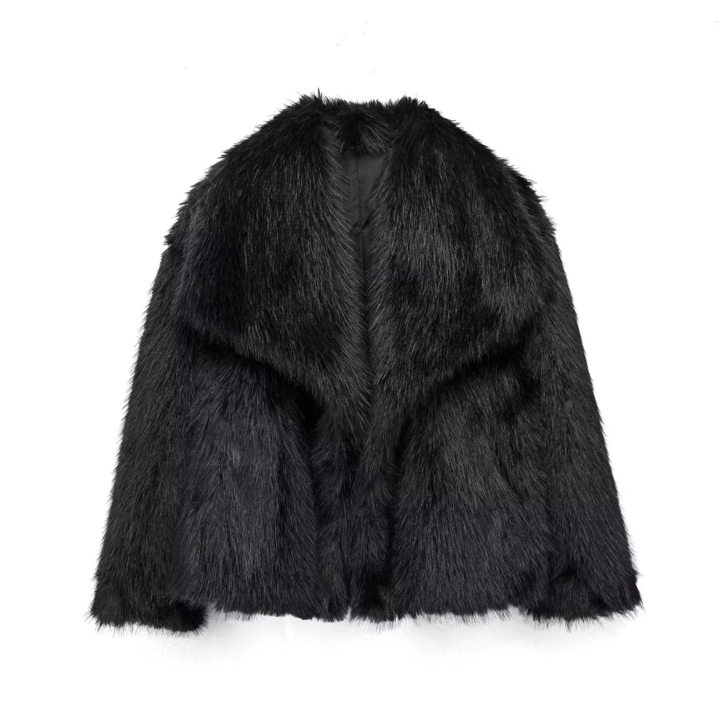 Artificial Fur Mink like Coat Winter Coat Socialite Top