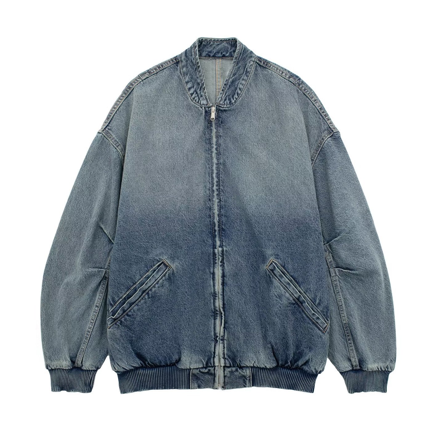 Vêtements pour femmes Blouson aviateur ample en denim français