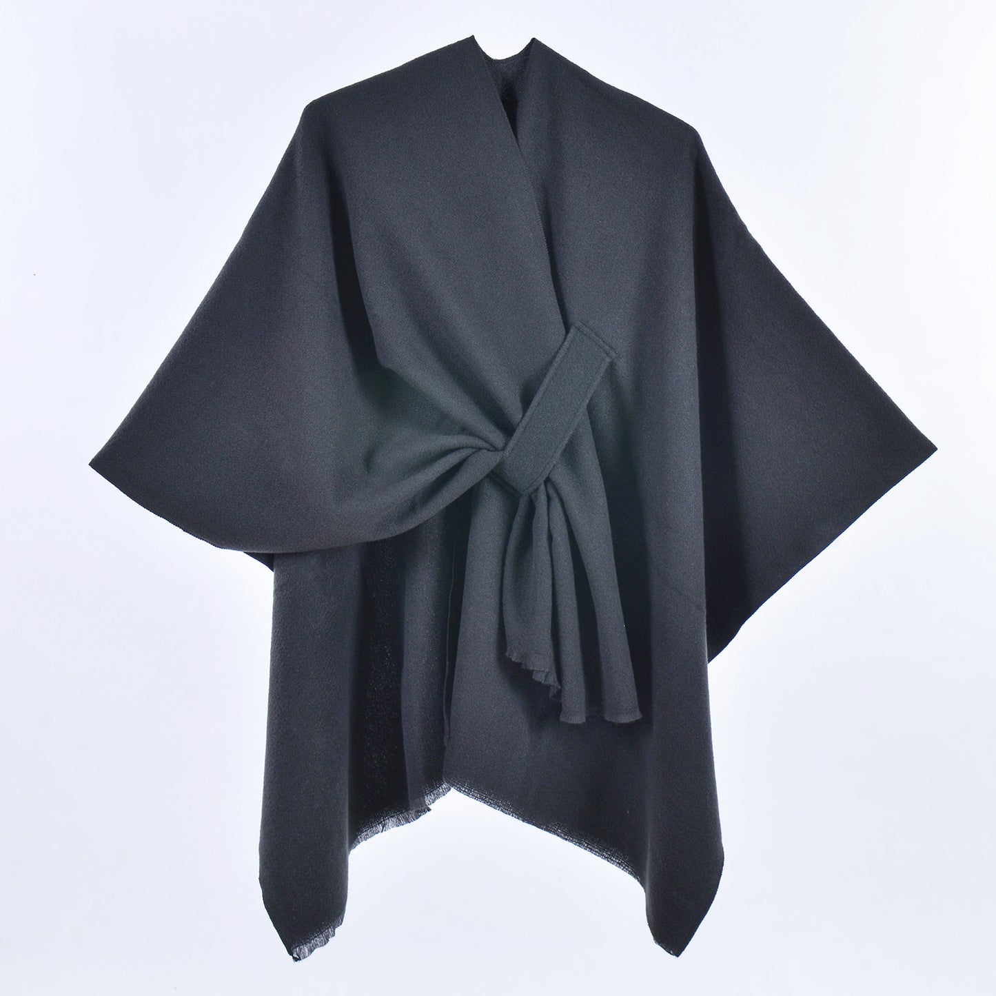 Femmes châle minimaliste Monochrome sangle Oblique Cape Cape extérieur