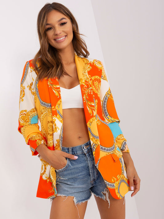 Cardigan à manches longues imprimé Floral pour femme, petit Blazer décontracté