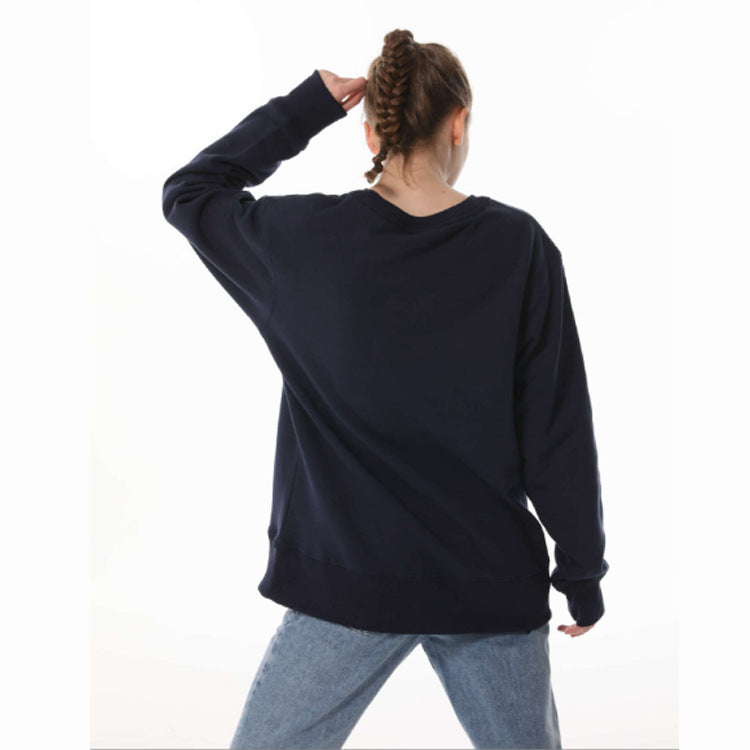 Velcro Pullover Brushed Loose Sweatshirt Men And Women