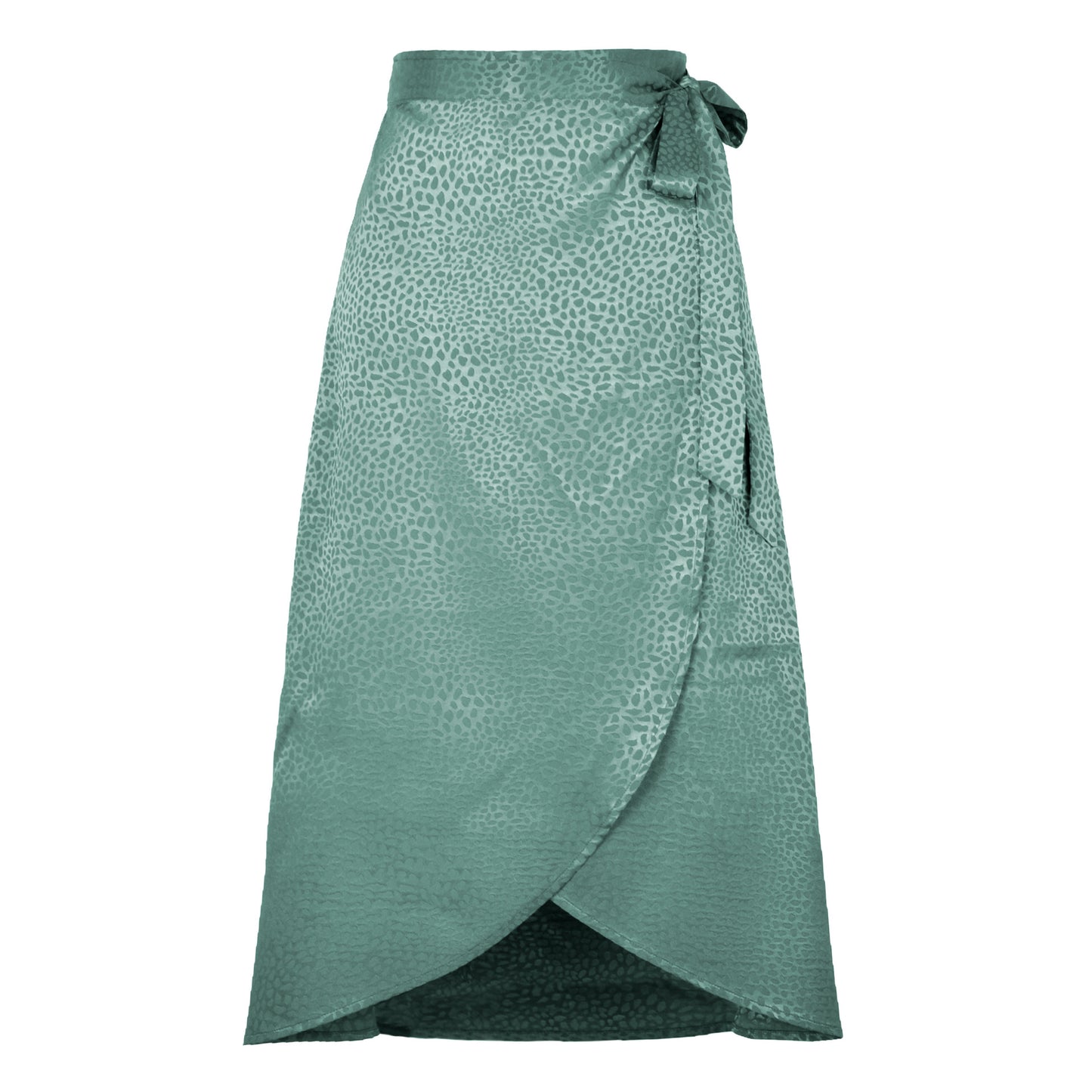 Women's Tied High Waist Jacquard Skirt