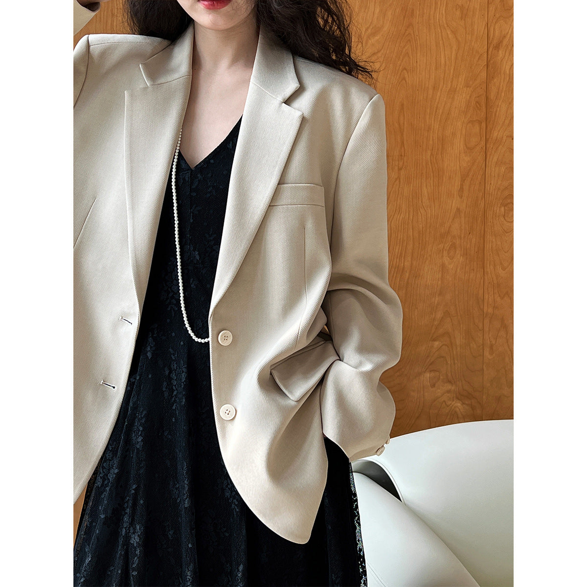 Spring High Grade Blazer Women Profile Casual Blazers