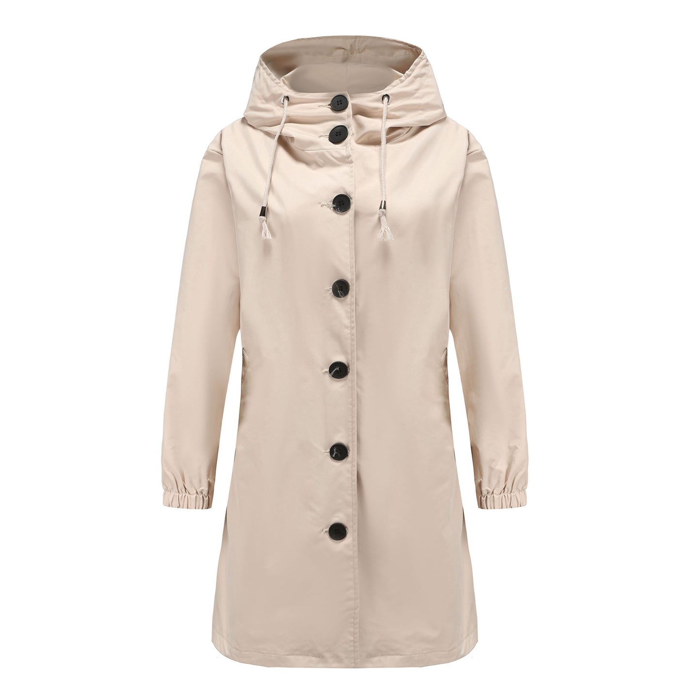 Otoño Invierno impermeable Anorak mujer Casual abrigo largo mujer suelta talla grande gabardina al aire libre