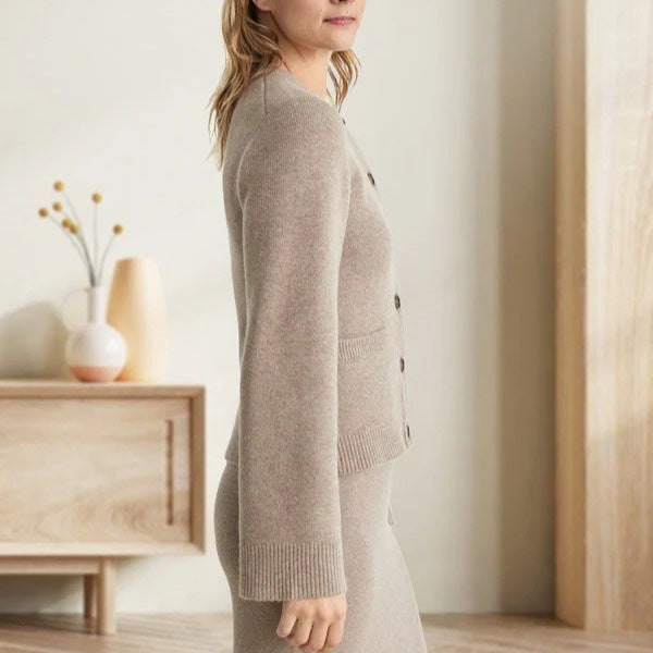 Sweater Coat Women Spring Autumn Soft Glutinous Idle Knitted Cardigan