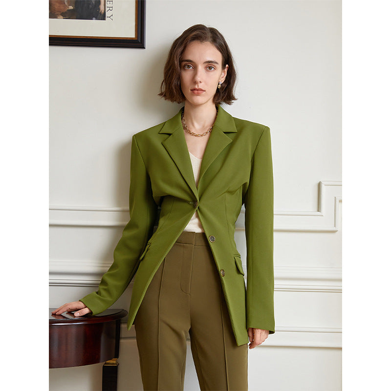 Blazer Design pour femmes, haut de niche de bureau, printemps