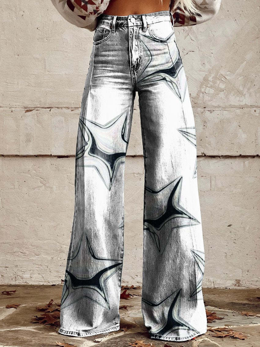 Women's Printed Plus Size Casual Pants