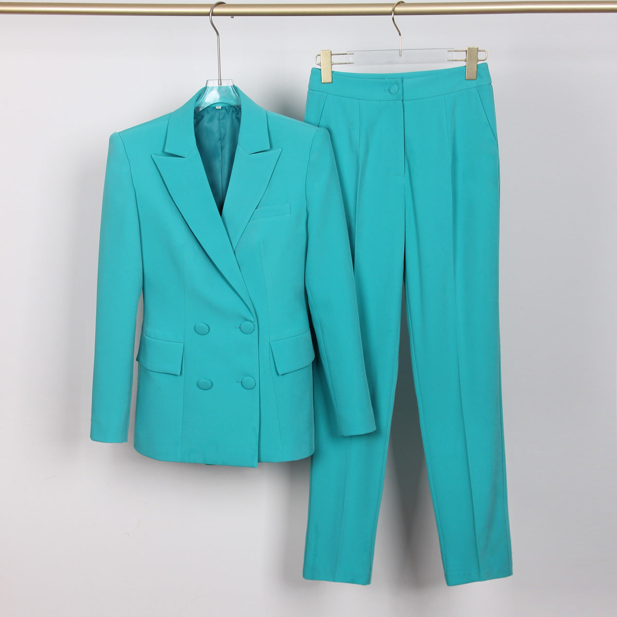 Haute qualité décontracté bureau affaires femmes plus soutien-gorge pantalon Blazer costume ensemble