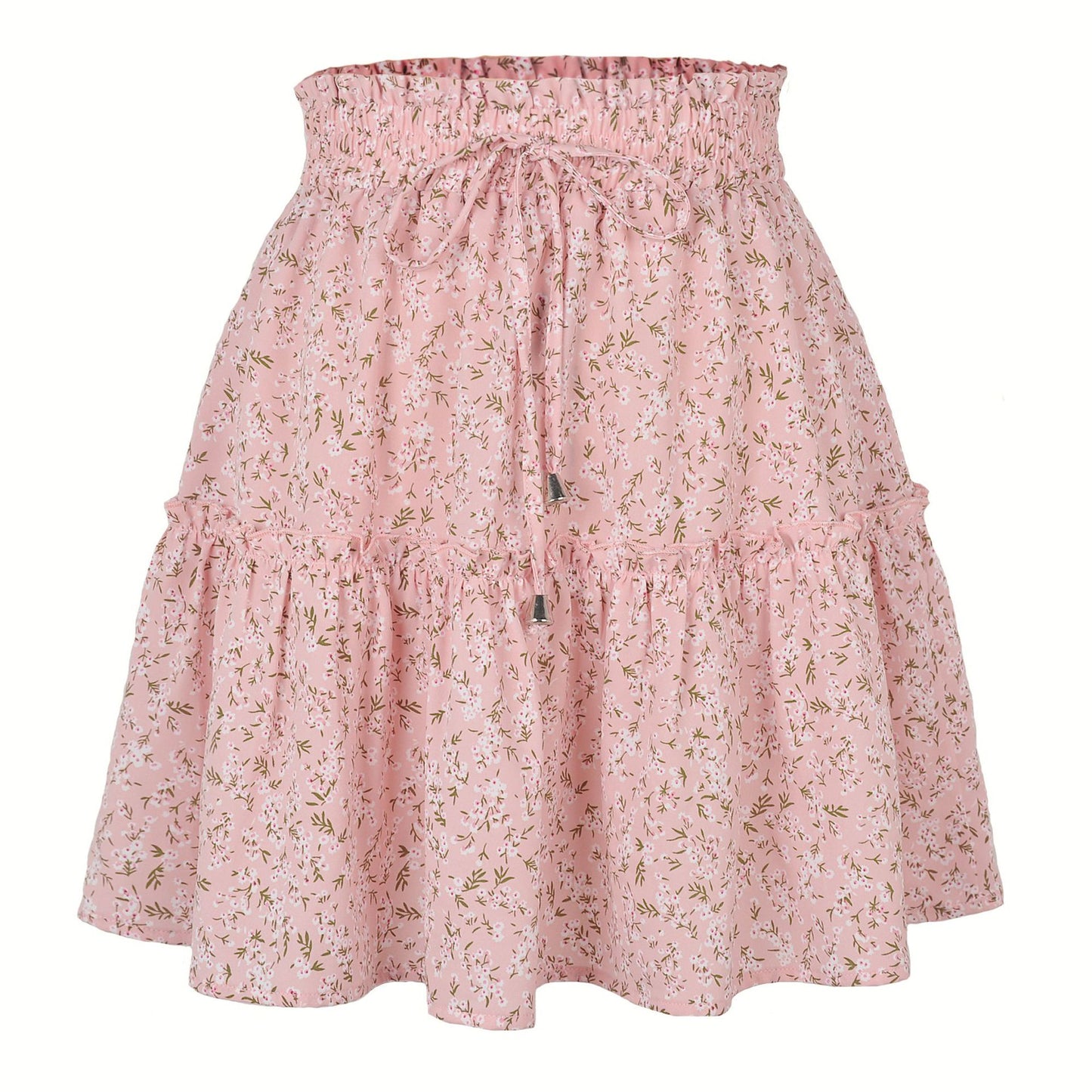 Femme taille haute mode imprimé petit motif fleuri