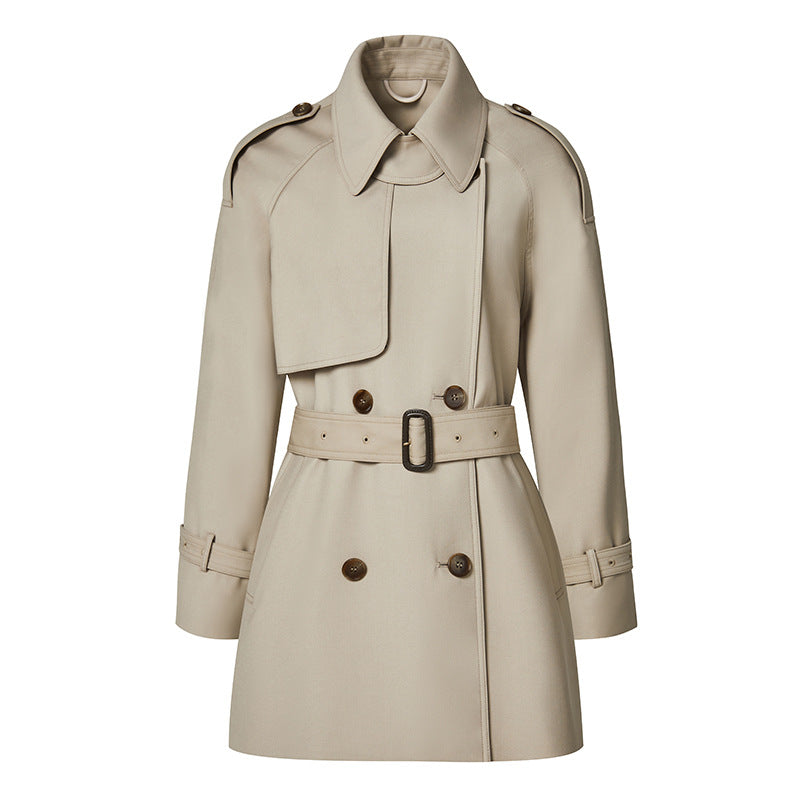 Element mi-long Trench manteau pour les femmes printemps automne haute sens petit élégant Trench manteau manteau pour les femmes