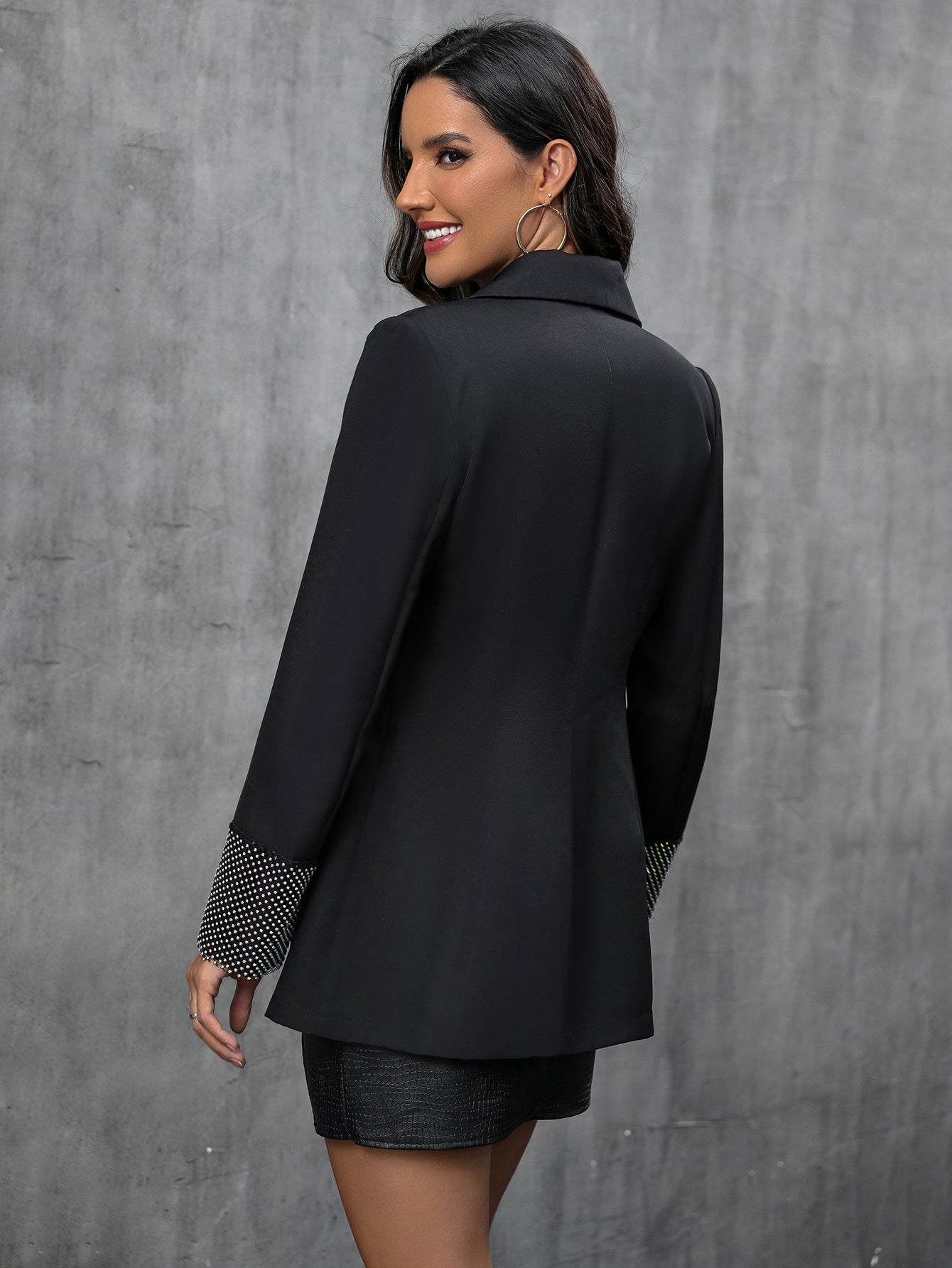 Manteau décontracté de couleur unie pour femme de haute qualité pour l'automne et l'hiver