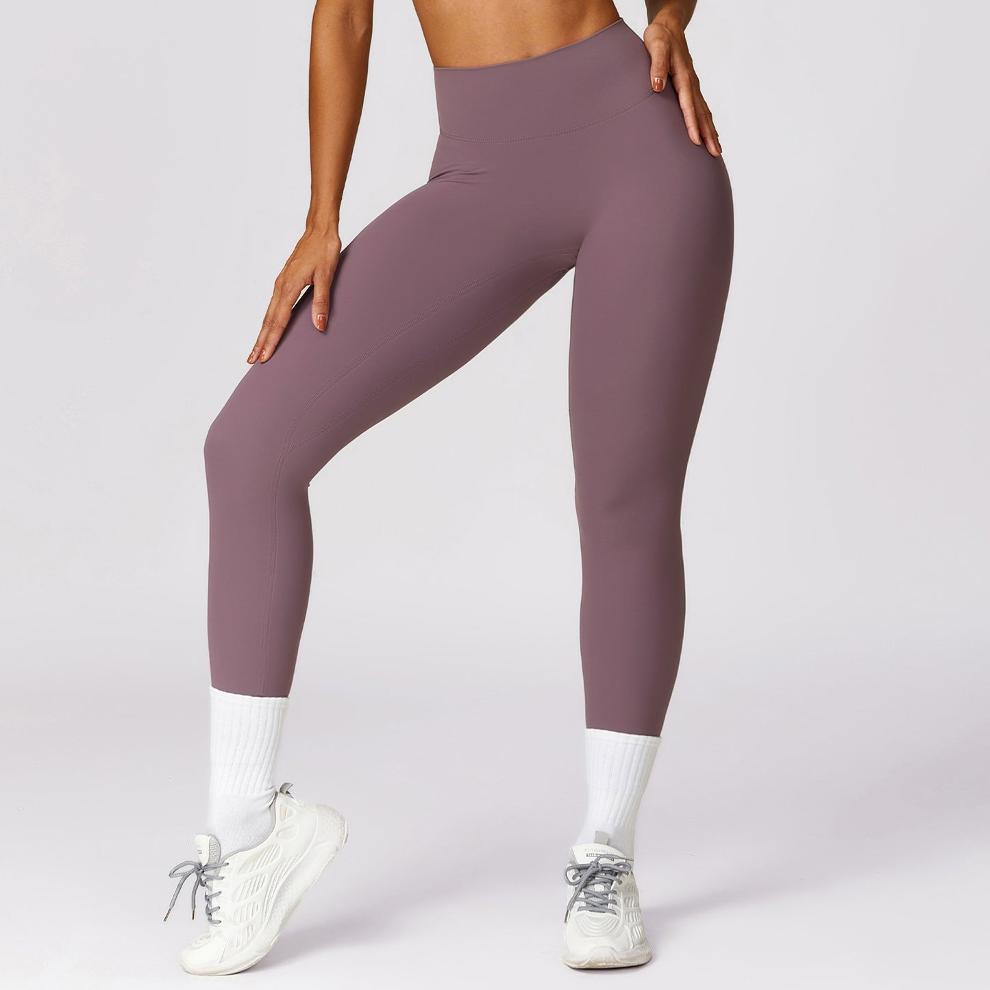 Zechuang pantalon de yoga skinny à séchage rapide, ventre brossé