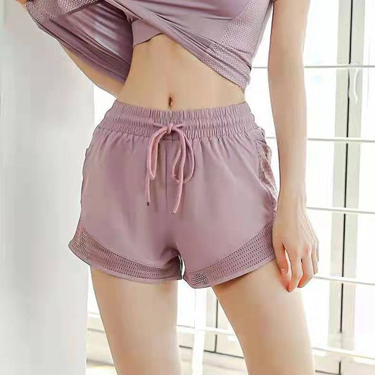 Fake Two-piece Quick-drying Loose Running Shorts Women's Anti-exposure