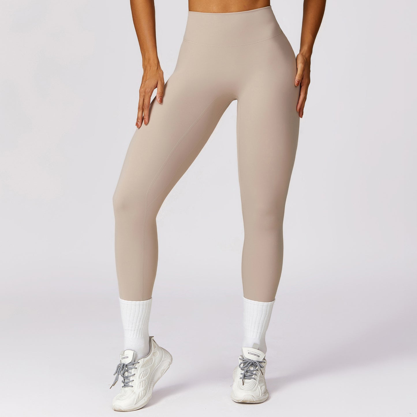 Zechuang pantalon de yoga skinny à séchage rapide, ventre brossé