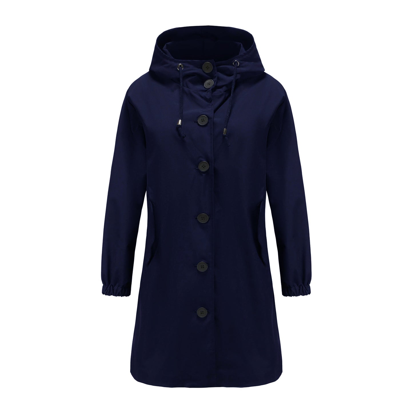 Otoño Invierno impermeable Anorak mujer Casual abrigo largo mujer suelta talla grande gabardina al aire libre