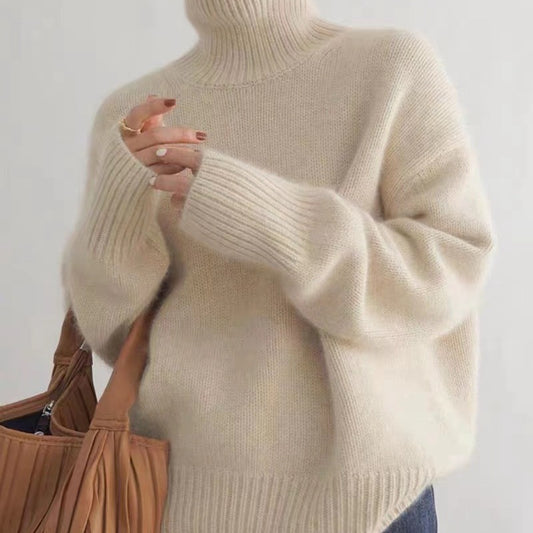 Women's Turtleneck Autumn And Winter Thickening Inner Wear Base Cashmere Sweater Sweater