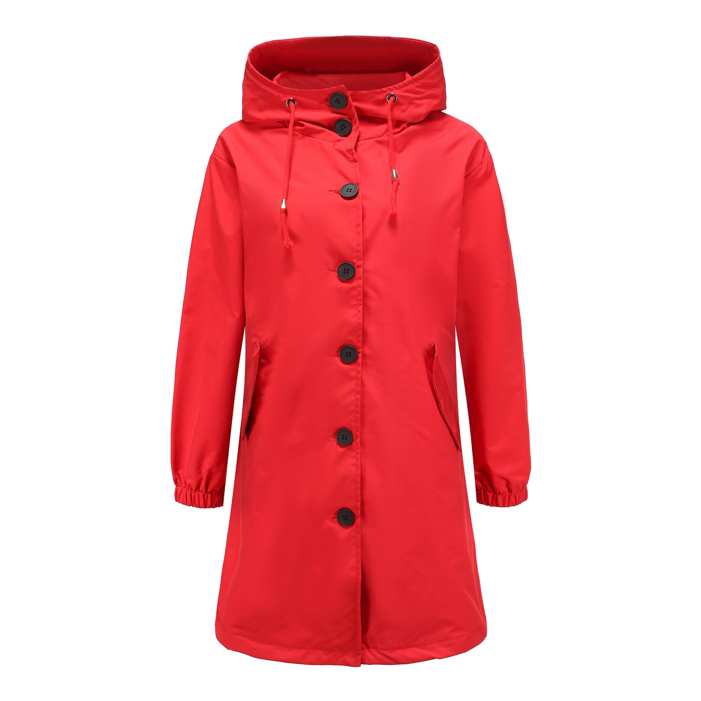 Otoño Invierno impermeable Anorak mujer Casual abrigo largo mujer suelta talla grande gabardina al aire libre